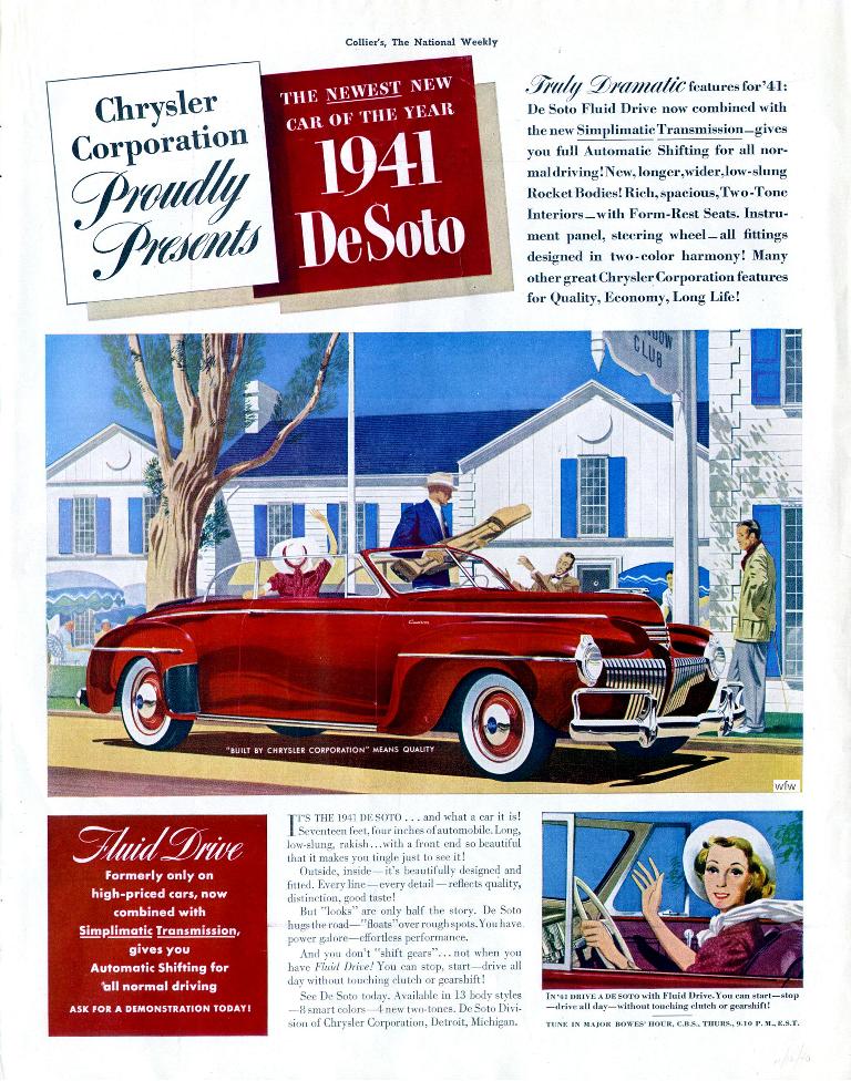 1941 DeSoto Auto Advertising